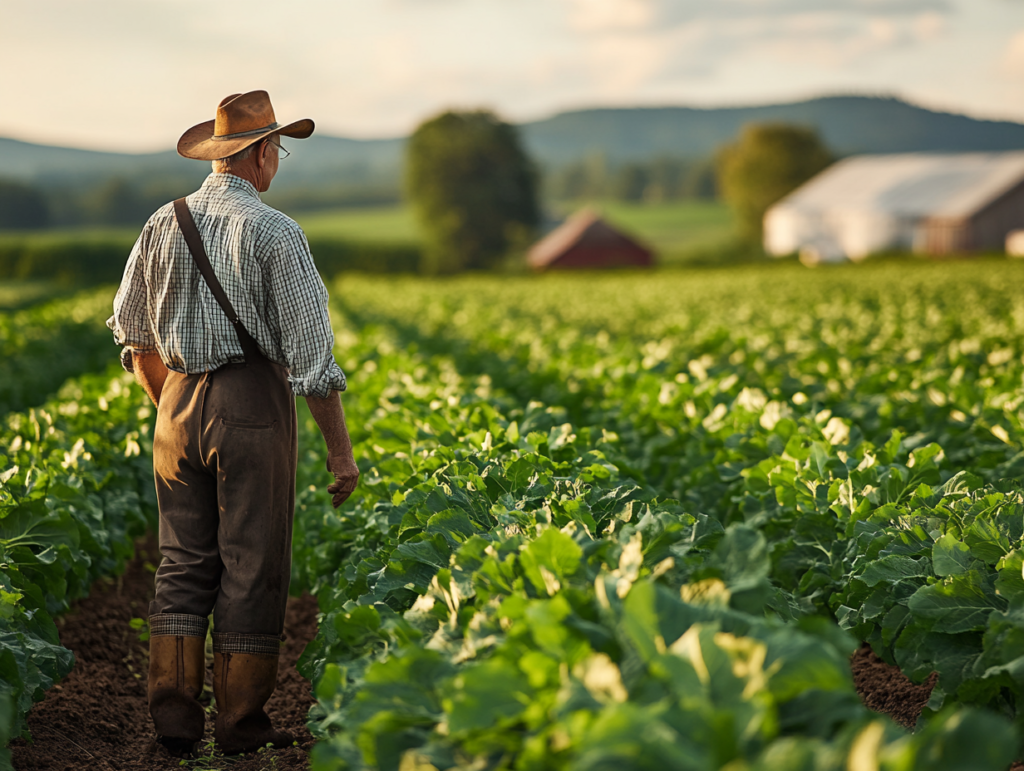 farmer using sumagrow